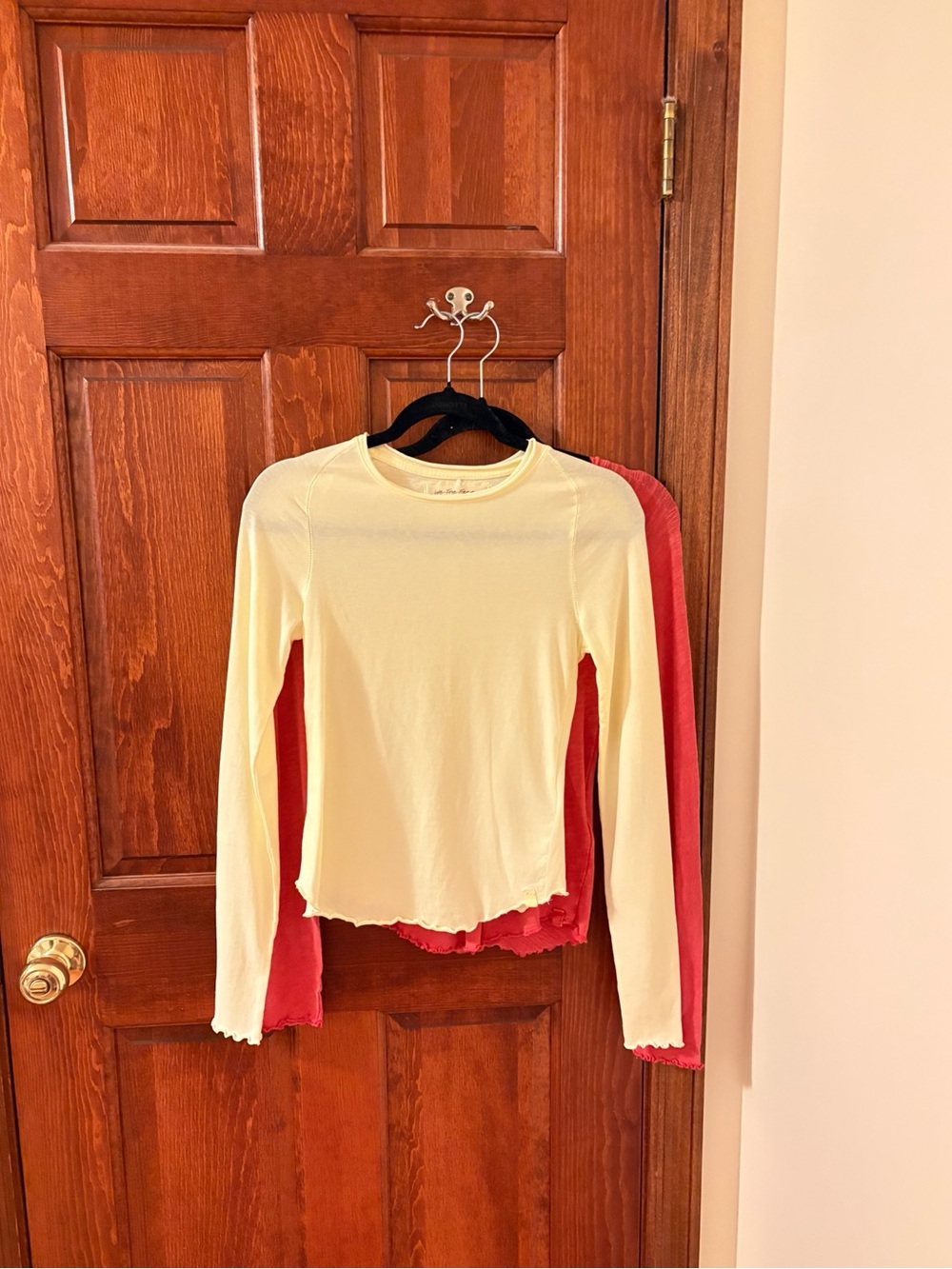 FREE PEOPLE We the Free Lot of 2 Be My Baby Long Sleeve Tops Tees NWOT Sz XS